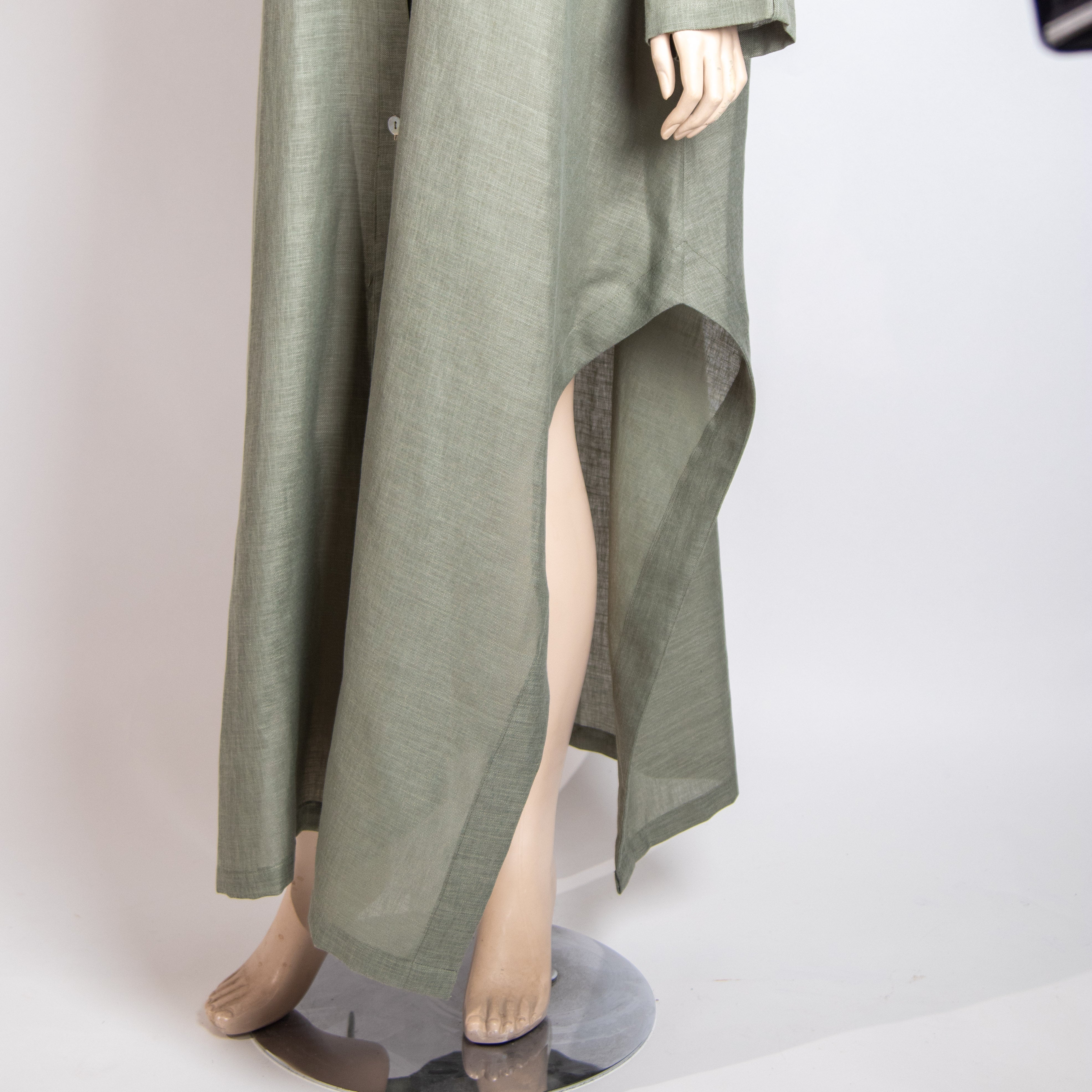 قميص طويل بلون الماتشا