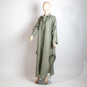 قميص طويل بلون الماتشا