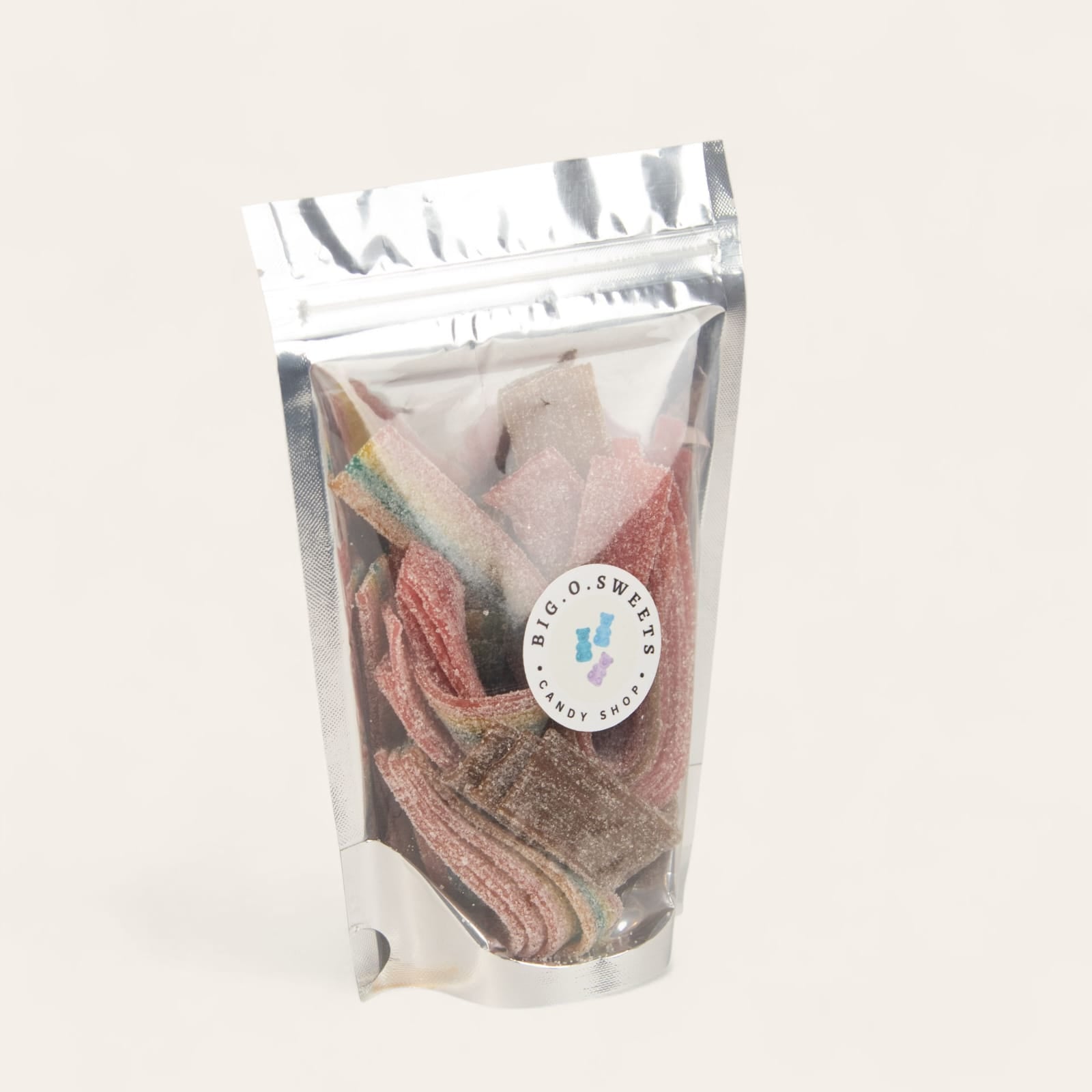 كيس حلويات الشرايط الحامضة