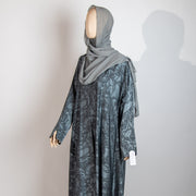 عباية و شيله تركوازي