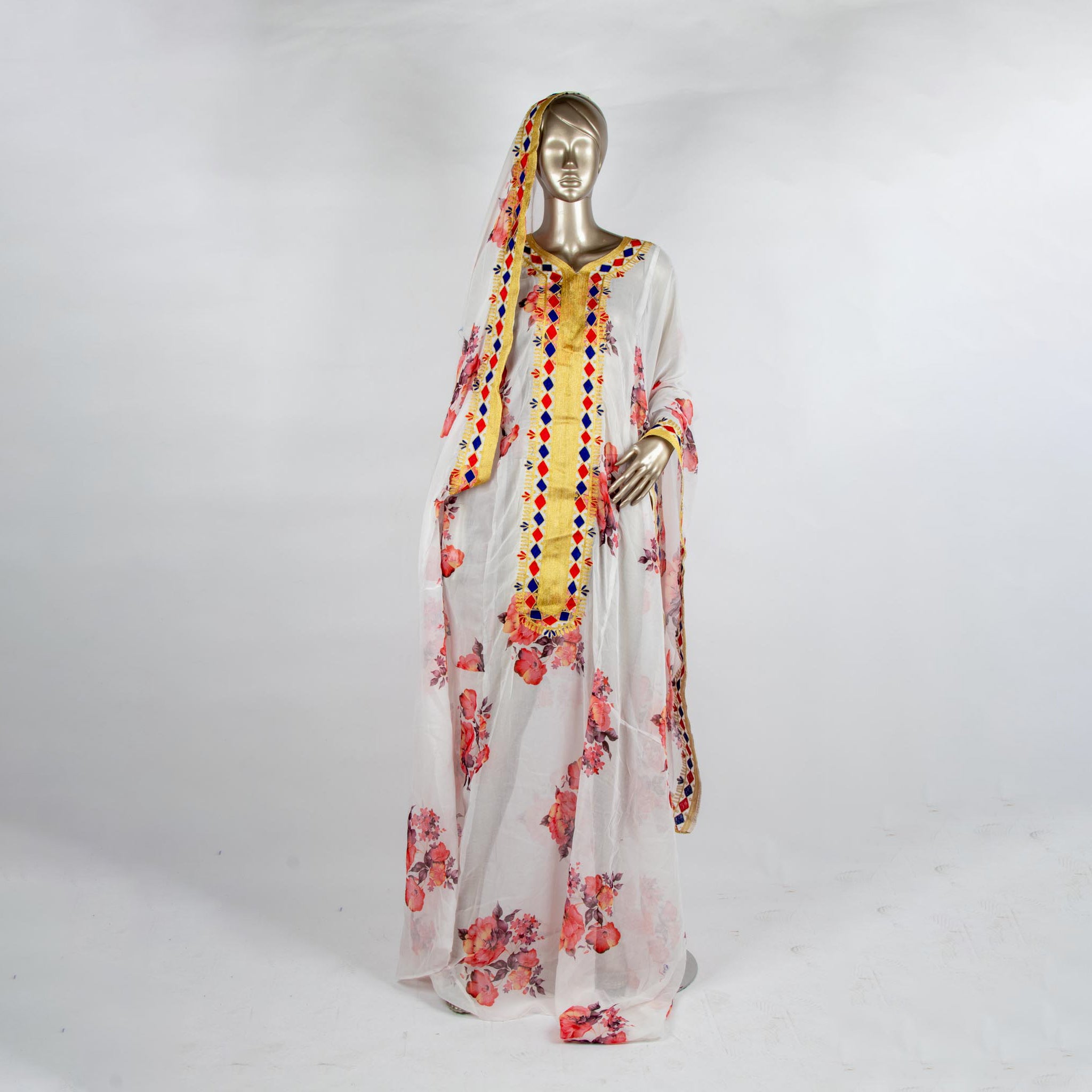 ثوب كورار مطرز بالزري