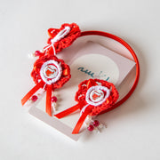 طقم ربطة الشعر والتاج