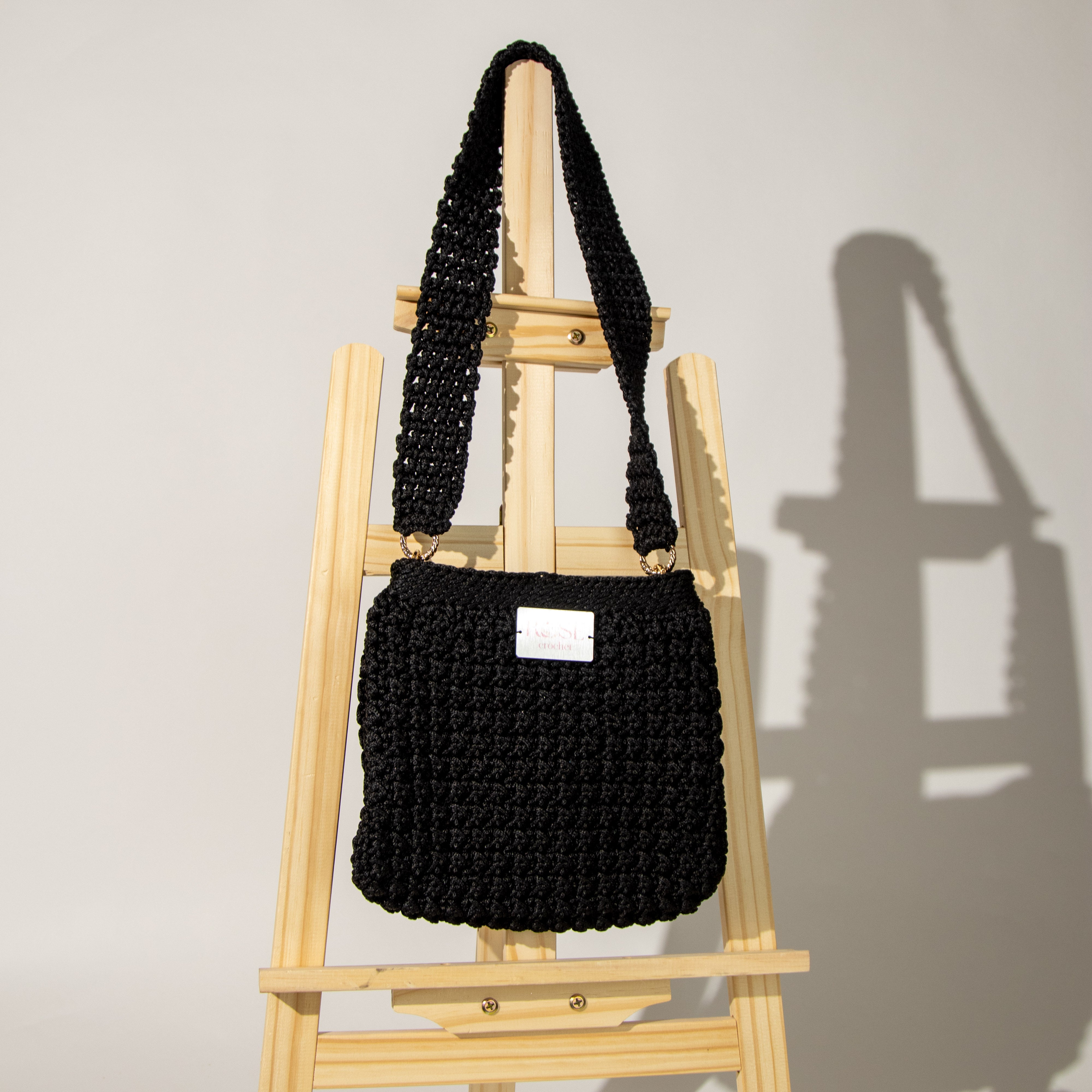 شنطة كتف خيط مكرمية