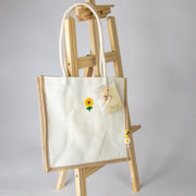 حقيبة أوف وايت مع تطريز