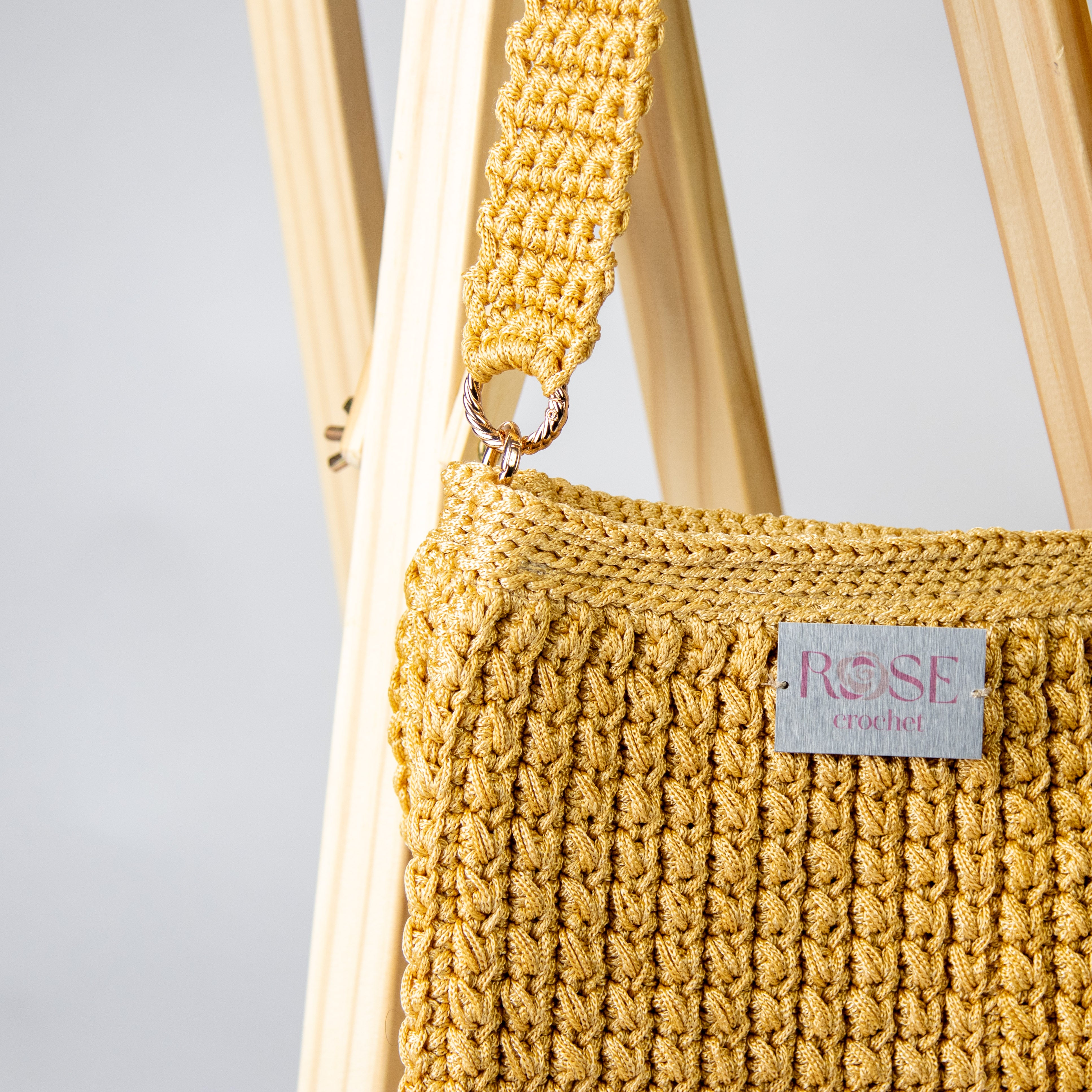 شنطة كتف خيط مكرمية