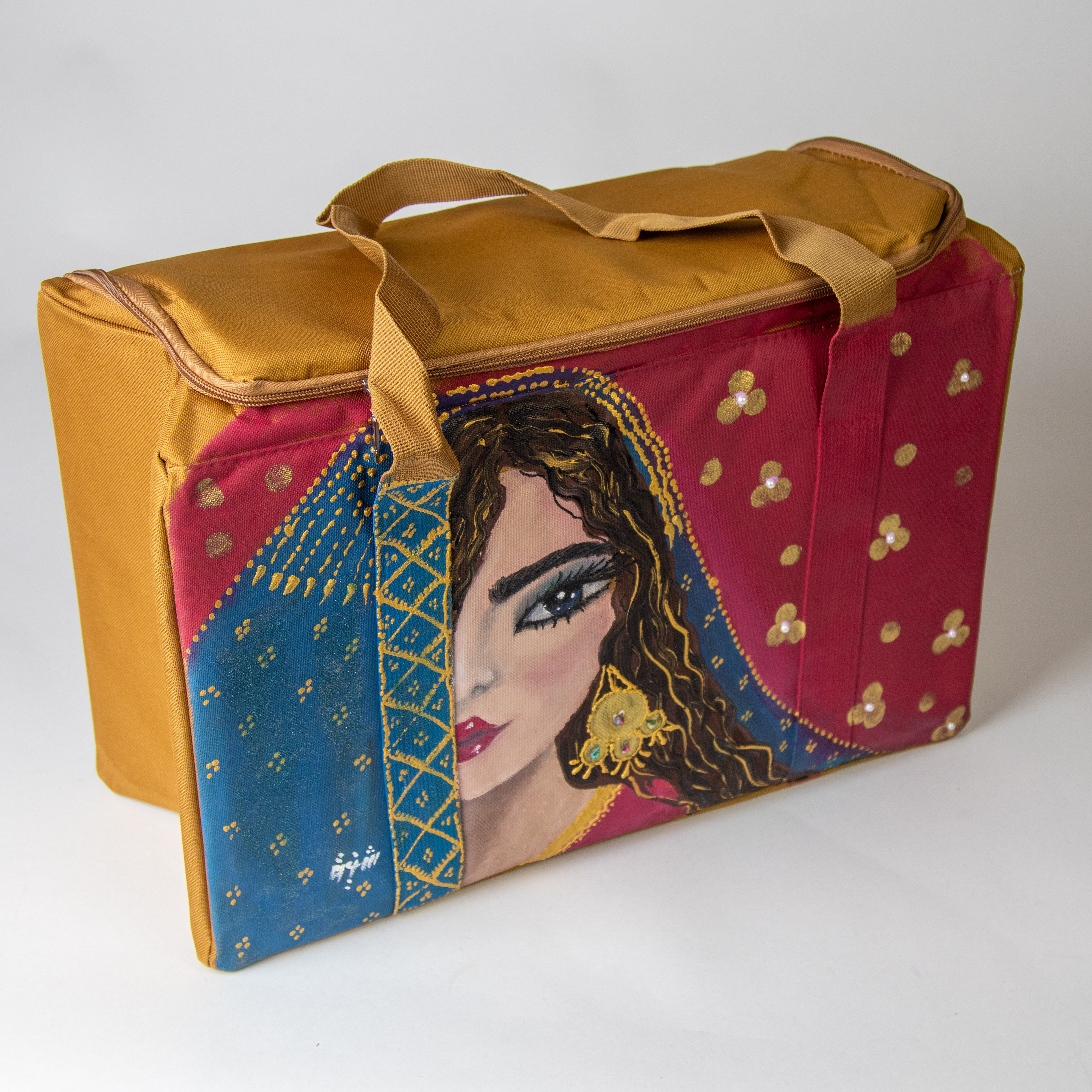 شنطة حافظة للحرارة برسم يدوي