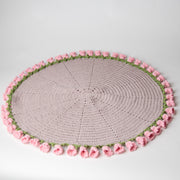 مفرش الوردة البنفسجي