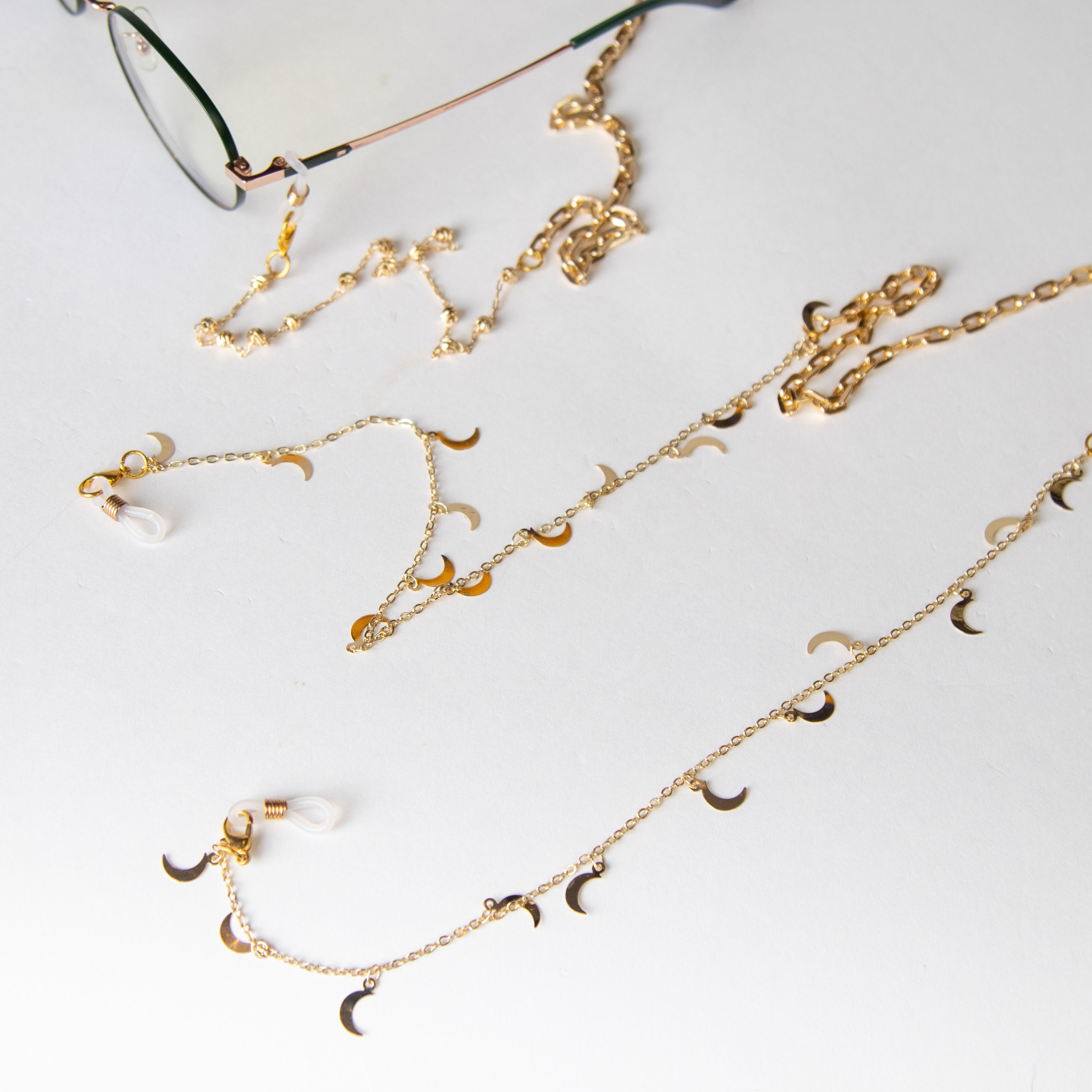 سلسلة نظارة ذهبية