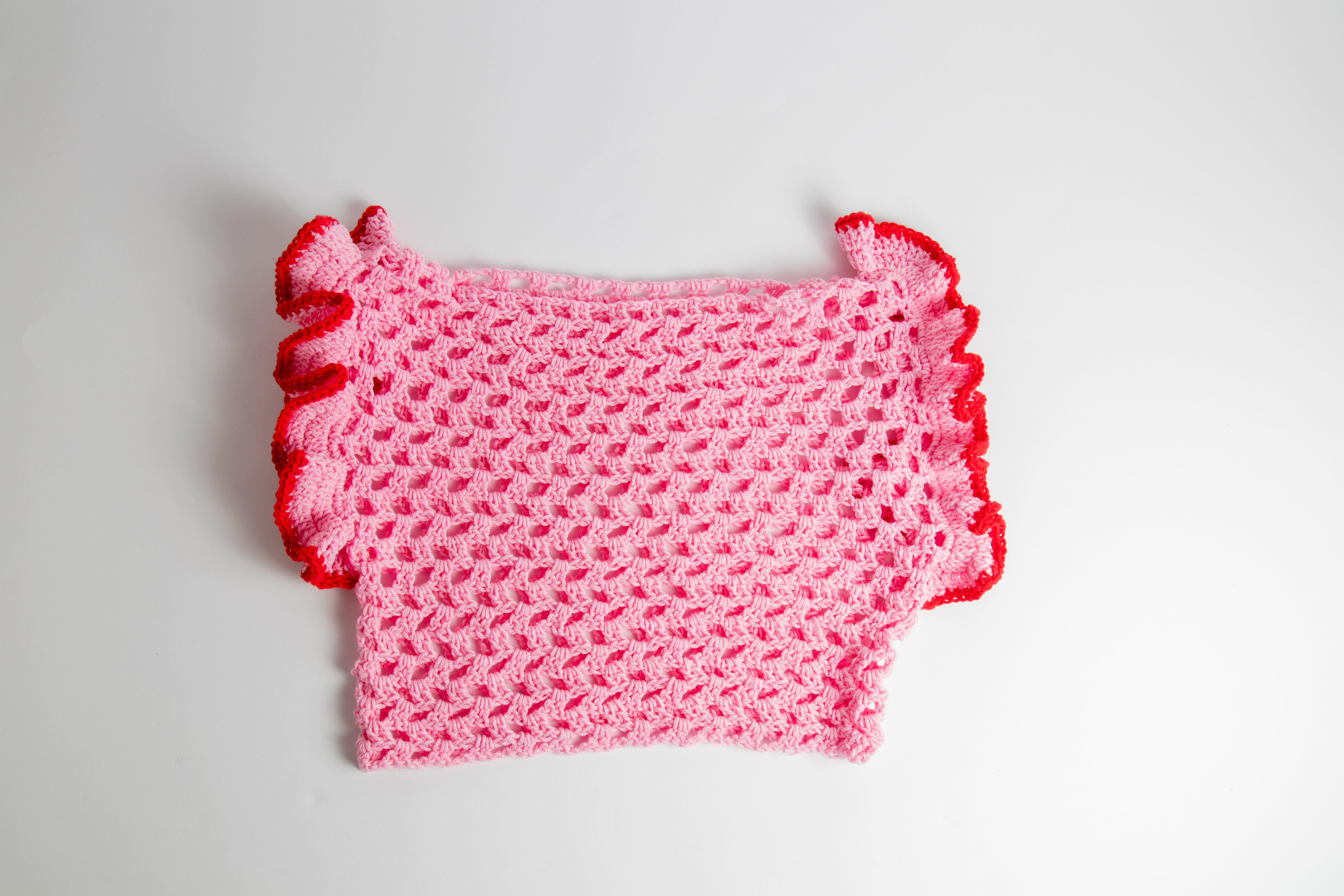 Pink crochet top