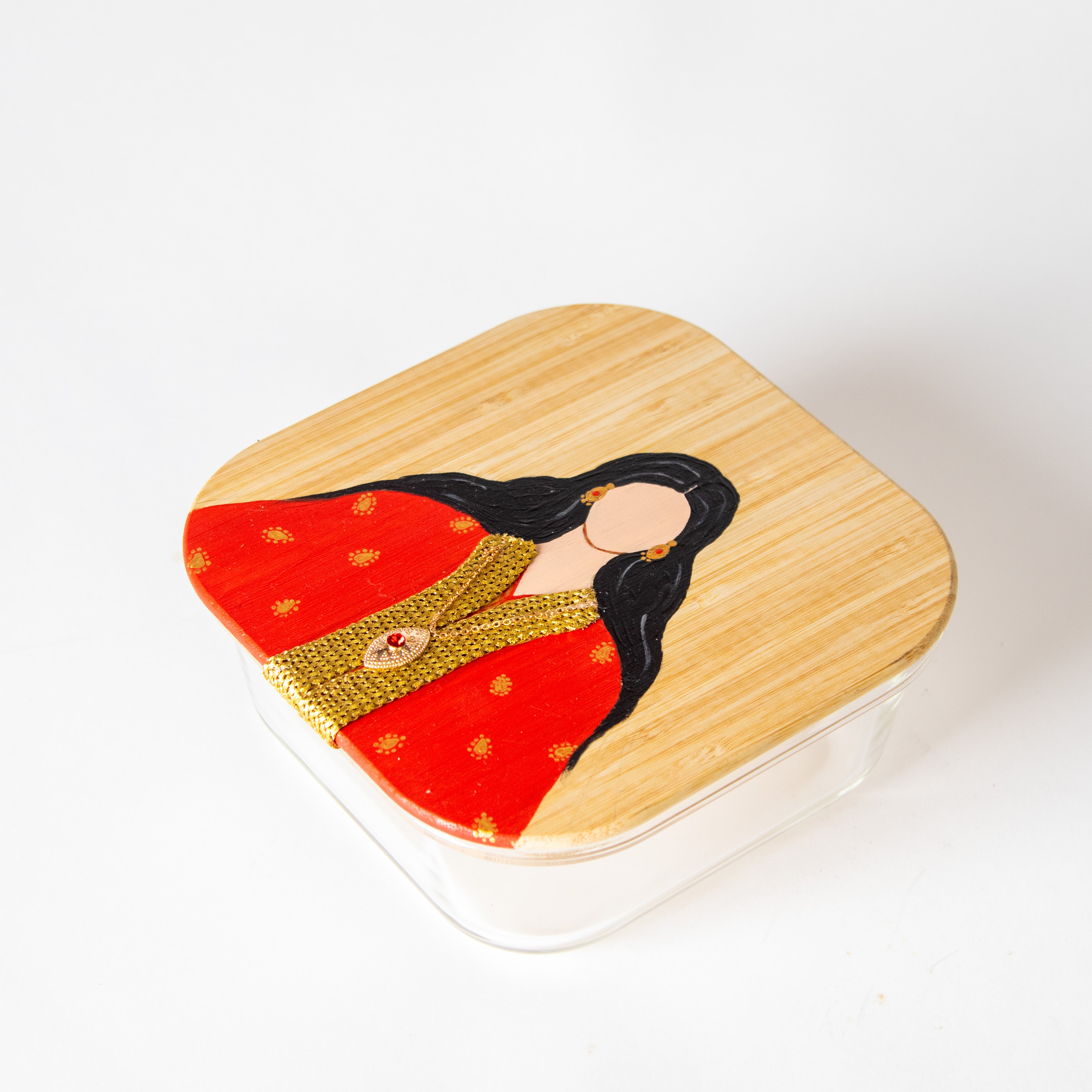 علب زجاجية برسم اليد