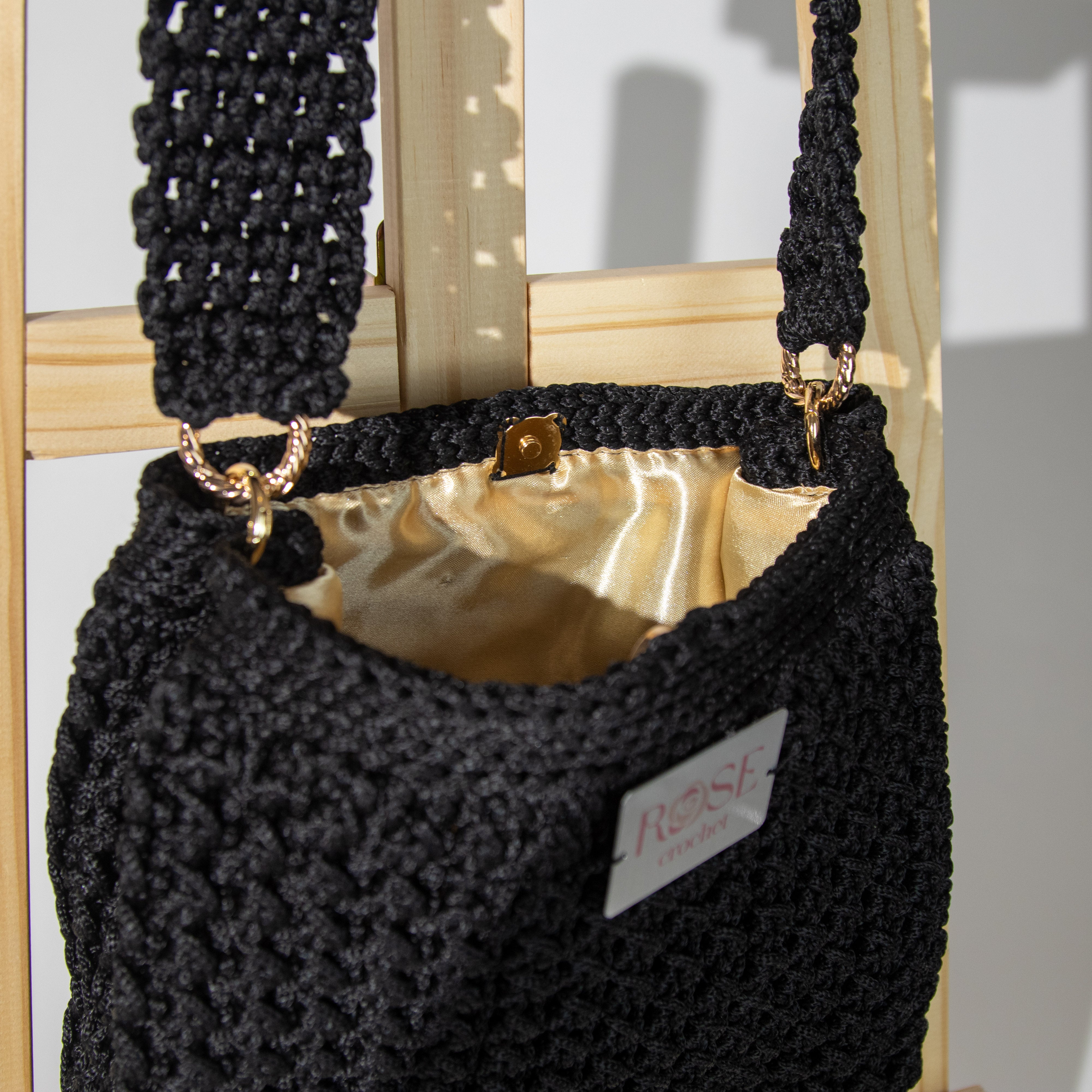 شنطة كتف خيط مكرمية