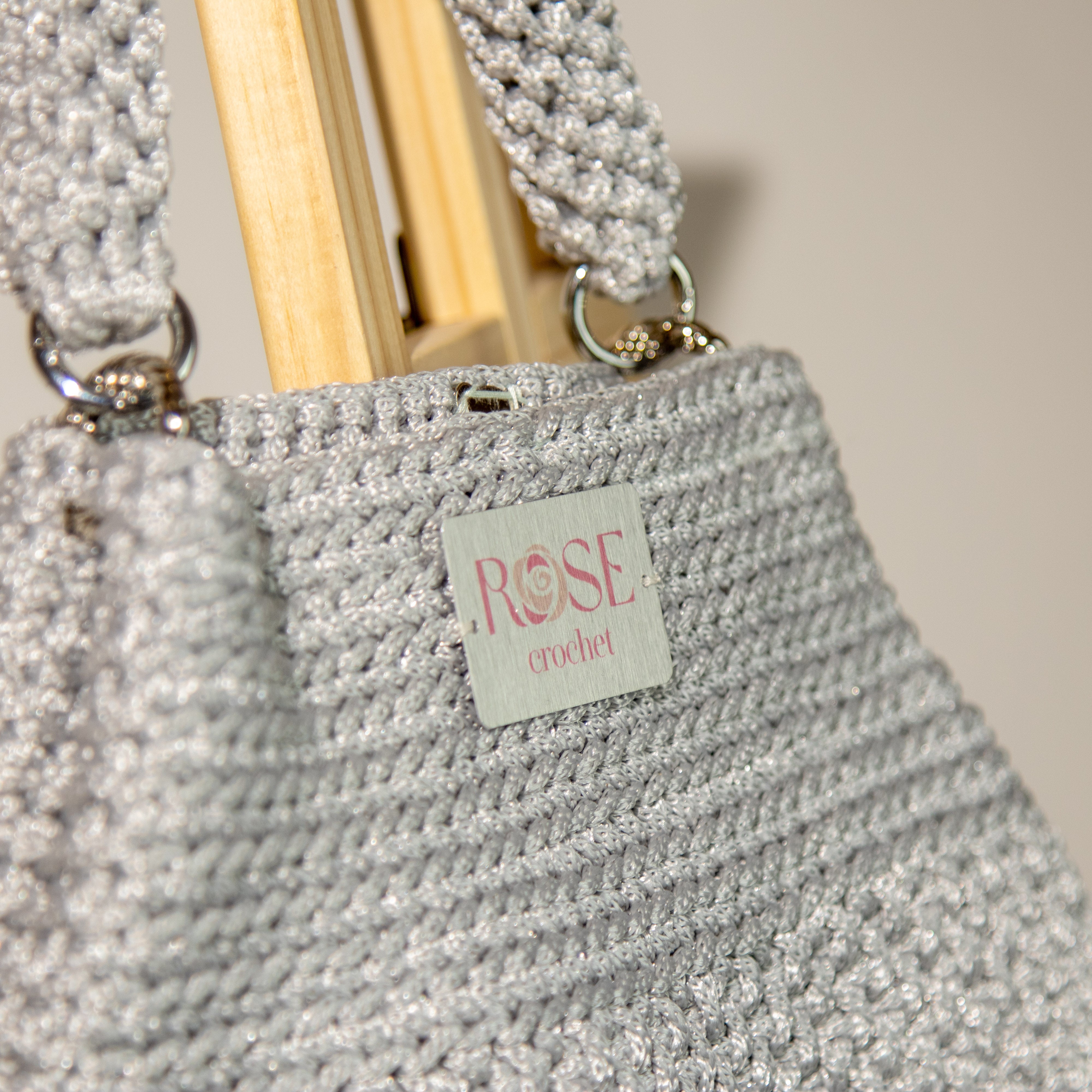 شنطة يد مكرمية