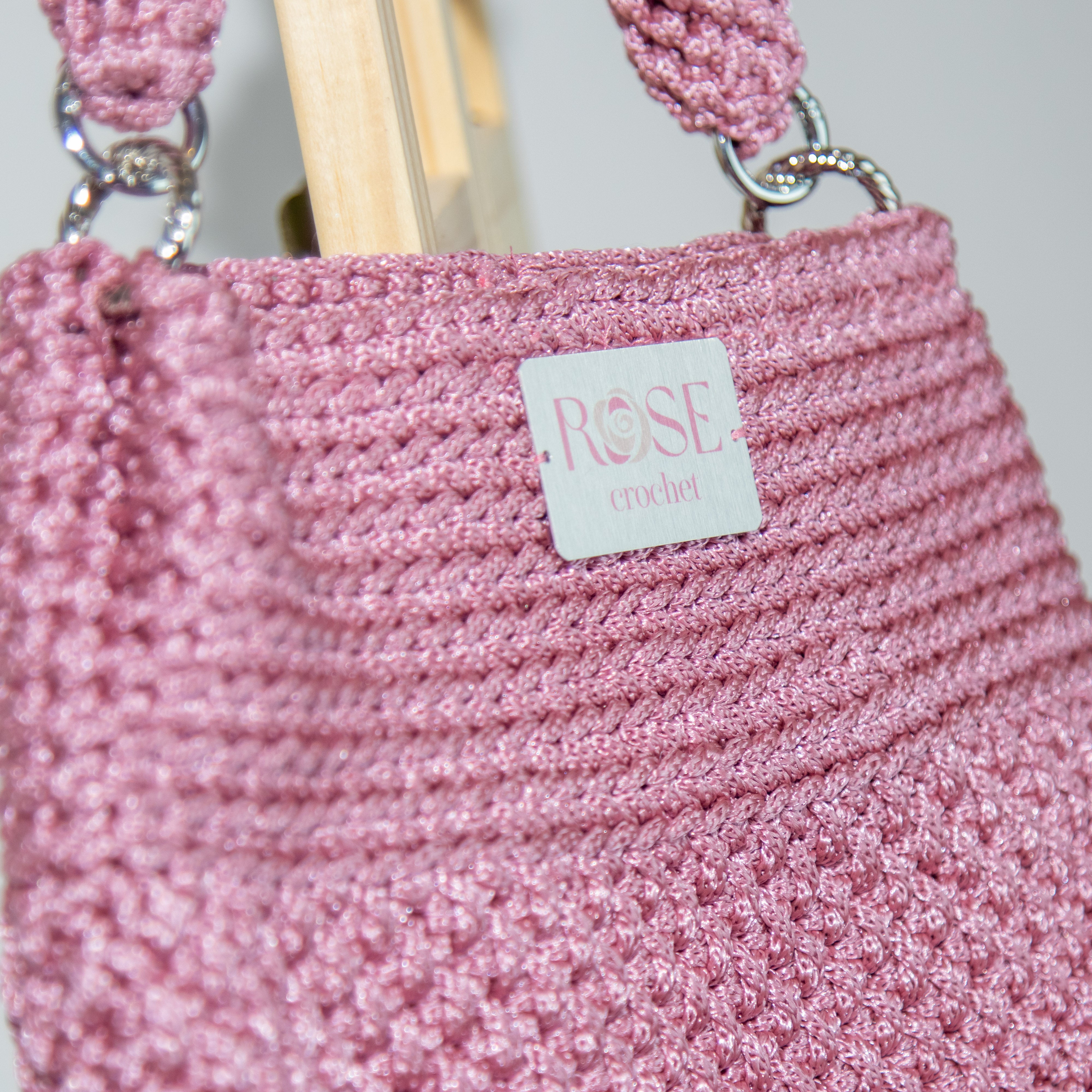 شنطة يد مكرمية