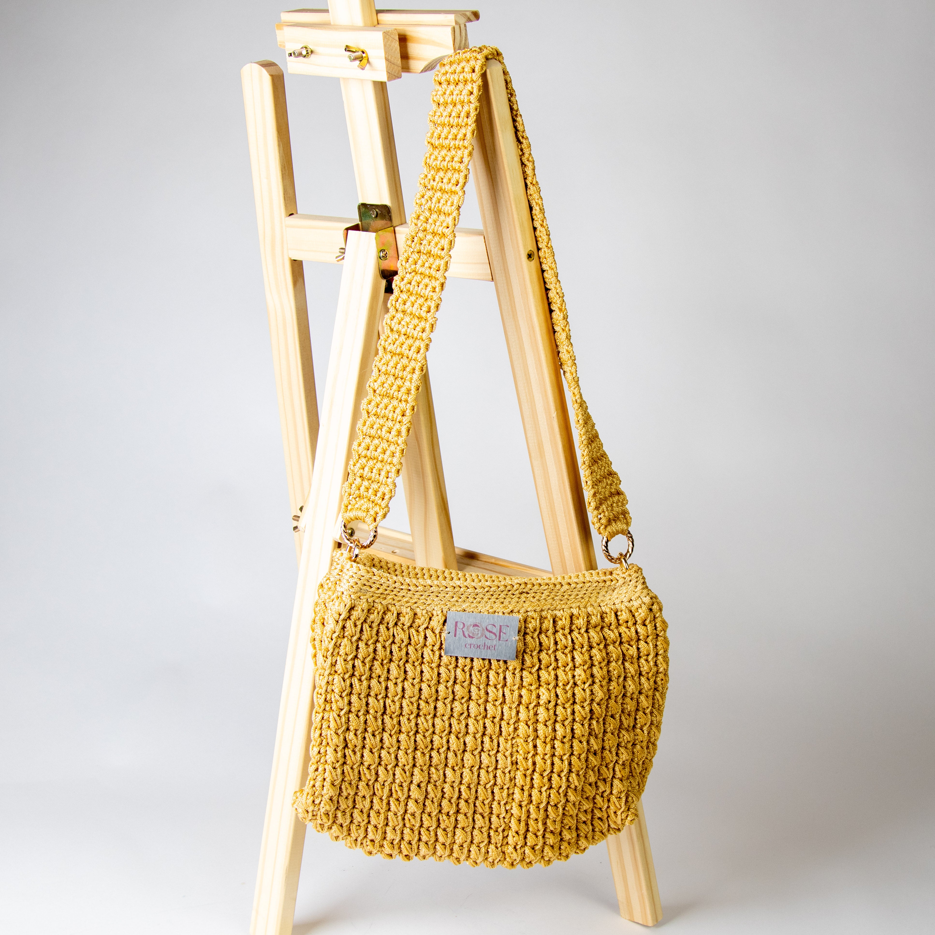 شنطة كتف خيط مكرمية