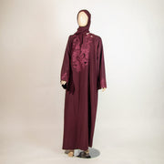 عباية راقية مطرزة بورود