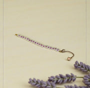 سِوار لؤلؤ أبيض وفوشي