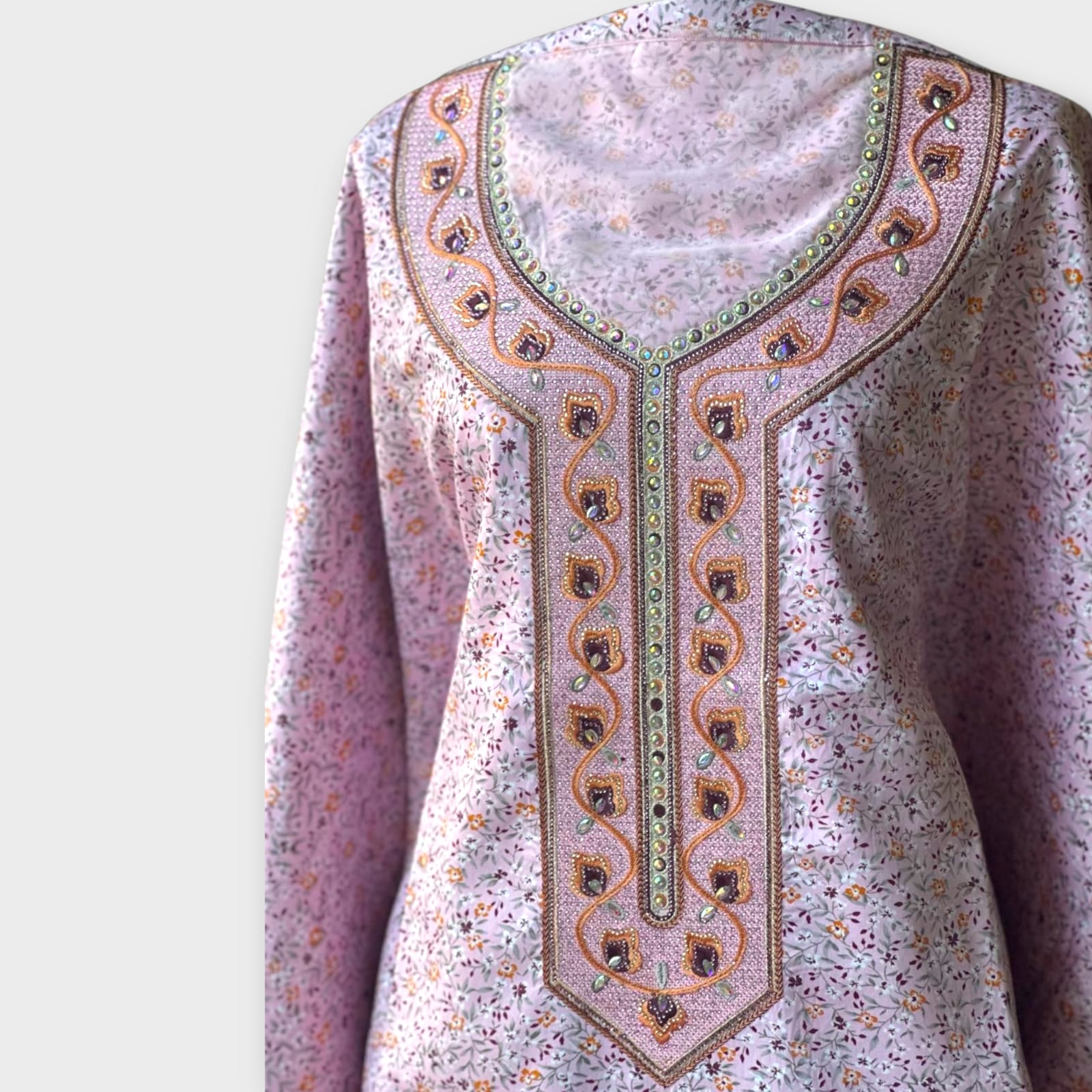 مخور قطن وردي مع فصوص